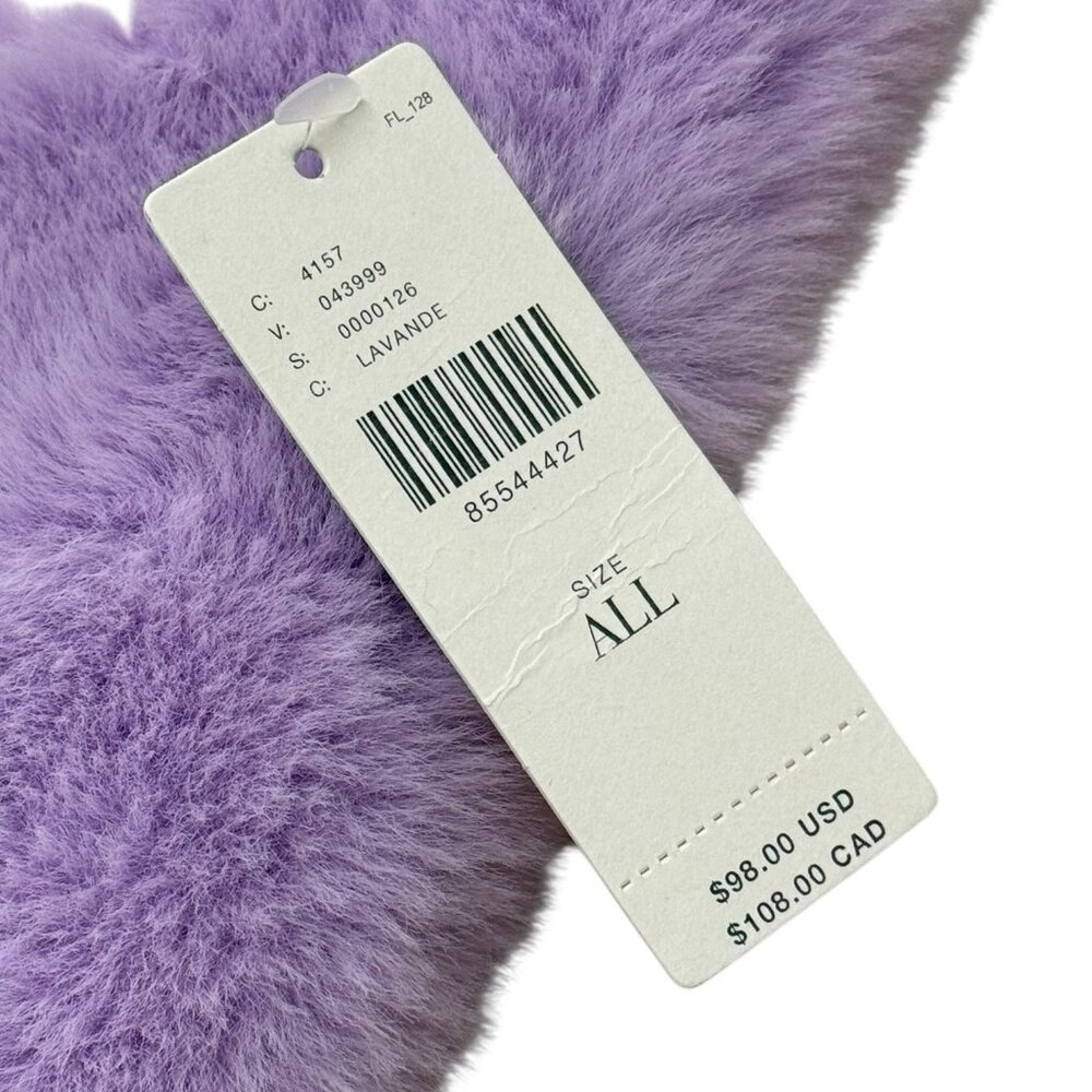 Anthropologie Lavender Faux Fur Shrug Sleeve Wrap – One Size - Picture 3 of 9